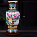 Axyaa Chinese Ceramic Enamel Vase for TV Cabinet and Desktop Decoration