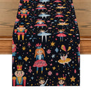 Axyaa Christmas Cartoon Table Runner Farmhouse Decor for Dining Table