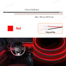 Axyaa LED Acrylic Strip: Cuttable, Flexible Decorative Car Interior Lamp