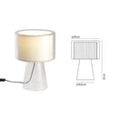 Axyaa Glass Lampshade LED Desk Lamp Minimalist Bedroom Light Fixtures