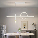 Axyaa Nordic Strip Pendant Lamp | Minimalist Modern Chandelier for Dining Room & Bar Counter