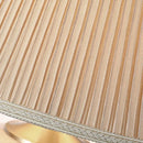 Axyaa Ceramic Table Lamp with Fabric Lampshade for Home Decor