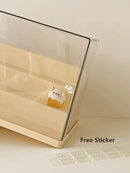 Axyaa Acrylic Display Case for POP Bean Figurines: Dustproof Transparent Storage Box