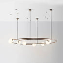 Axyaa Modern LED Round Chandelier Pendant Lights for Living Room and Bedroom
