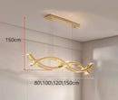 Axyaa LED Pendant Chandeliers for Modern Living Room, Dining Room Hanging Light