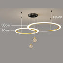 Axyaa LED Chandeliers: Modern Pendant Lamps for Living and Dining Room Lighting