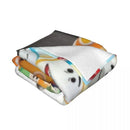 Axyaa Shaggy Blanket: Cory Carson and Friends Throw Blanket