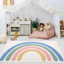 Axyaa Rainbow Cartoon Soft Carpet: Cute Bedroom & Living Room Decor Plush Mat