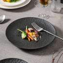 Axyaa Ceramic Steak Plates Stone Pattern Frosted Salad Fruit Plate Set