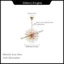 Axyaa Colorful Dandelion Ceiling Lamps: Modern Personalized Chandelier for Kid's Room