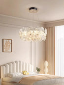 Axyaa Glass Flowers Pendant Lights - LED Chandeliers for Dining & Kitchen Tables