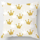 Axyaa Yellow Pink Pattern Square Pillowcase Home Decoration Cushion Cover