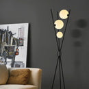 Scandanavian Moon Ball LED Floor Lamp by Axyaa - Nordic Design for Living Room Loft Study