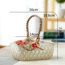 Rattan Hand Flower Pot Vase Succulent Plant Holder by Axyaa
