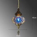 Axyaa Handmade Mosaic Glass Pendant Light for Bedroom, Bar, Kitchen Island
