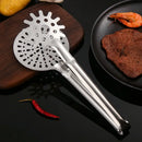 Axyaa Kitchen Stainless Steel Food Tongs & Strainer for Cooking