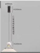 Axyaa Minimalist LED Pendant Chandelier for Bedroom, Living Room, and TV Background Lighting