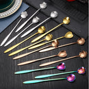 Axyaa Stainless Steel Long Handle Mini Spoon for Dessert Coffee Ice Cream