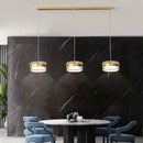 Axyaa Luxury Glass Strip Pendant Lights - Single & Triple Head Bar Suspension Lamp