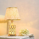 Axyaa Crystal Table Lamp: Elegant Bedroom Nightstand Decor