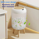 Axyaa Smart Sensor Wood Grain Trash Can: Automatic, Luxury, and Hands-Free Solution