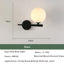 Axyaa Nordic LED Wall Lamp: Golden Black Indoor Lighting for Bedroom & Living Room
