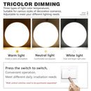 Axyaa Wooden Bottom Round LED Ceiling Light for Home Decor