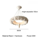 Axyaa White LED Pendant Chandelier for Home Decor and Indoor Lighting
