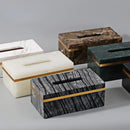 Axya Marble Tissue Box - Nordic Modern Light Luxury Home Hotel Decor Craft