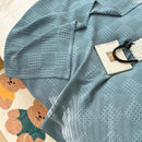 Axyaa Waffle Cotton Throw Blanket for Bed & Sofa - Soft & Breathable Summer Plaid Blanket