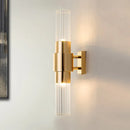 Axyaa Glass Wall Lighting Fixture Set with Bedroom Headboard, Living Room Background, and Corridor Ladder