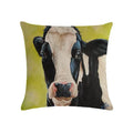 Axyaa Cotton Linen Cushion Cover Sheep Cow Home Decor Throw Pillowcase
