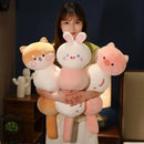 Axyaa Sleepy Tomato Plush Leg Pillow - Soft and Cute Bed Toy for Children