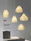 Axyaa Modern 3D Printed Chandelier - Creative Ceiling Pendant Light for Dining, Bedroom & Living Room Decor