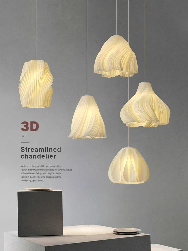 Axyaa 3D Printing Ceiling Chandelier: Modern Creative Pendant Lights for Home Décor