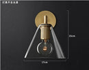 Scandinavian Normcore Bronze LED Wall Lamp by Axyaa - Iron Copper Glass Ball