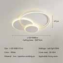 Axyaa Circle LED Ceiling Light Modern Minimalism Dimmable Fixture for Living Room Bedroom