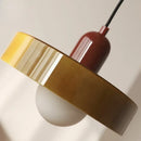 Axyaa Vintage Yellow Glass LED Chandelier Pendant Light - Modern Hanging Lamp for Home
