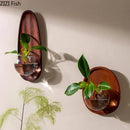 Axyaa Glass Wall Vase for Flowers and Plants