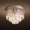 Axyaa Crystal Ceiling Flush Mount Light for Home and Hotel Decor