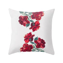 Axyaa Red Square Pillow Case for Home Décor