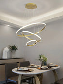 Axyaa Circles Chandelier 3 Rings Pendant Lamp