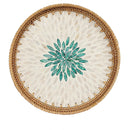 Axyaa Rattan Tray Storage Baskets - Korean Style Shell Decor Crafts for Home
