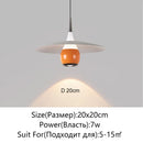 Axyaa UFO Pendant Light Saucer Design LED Hanging Lamp for Home Decor