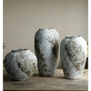 Axyaa Retro Ceramic Vase: Rural Circular Floor Decor for Living Room