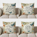 Faithful Butterfly Motif Cushion Cover - Axyaa Brand