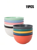 Axyaa Plastic Bowl Set - Durable, Reusable, Microwave & Dishwasher Safe