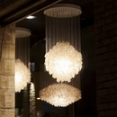 Axyaa Shell Chandeliers Danish Design Capiz Pendant Light Unique Living Room Lamp