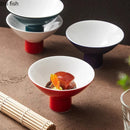 Axyaa Ceramic High Leg Dessert Bowl - Specialty Tableware for Molecular Cuisine