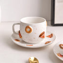 Axyaa Ceramic Donut Coffee Cup & Saucer Set: Creative Design, Perfect for Morning Coffee